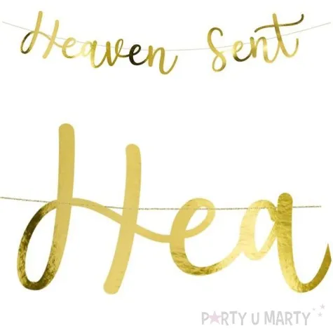 baner heaven sent zloty partydeco 85 cm