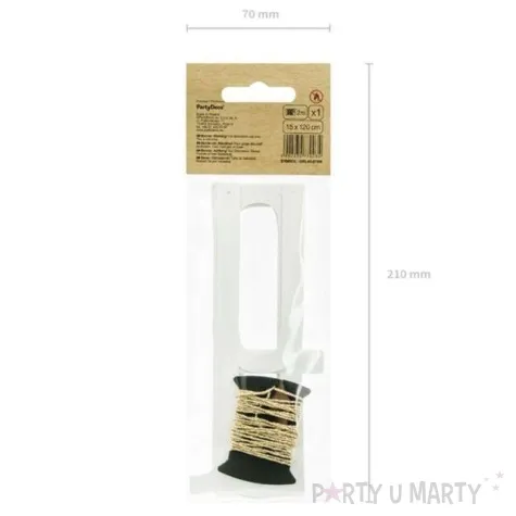 baner hip hip hooray partydeco zloty 120 cm