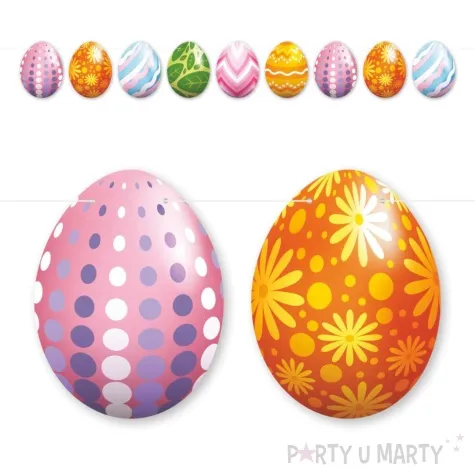 baner jajka pisanki kolorowe diy 3 6 m