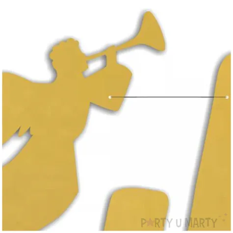 baner jaselka pod aniolem zloty 2 5 m