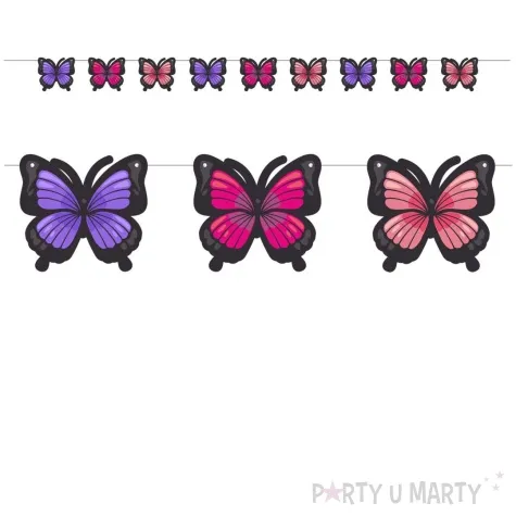 baner kolorowe motylki mix 1 5 m