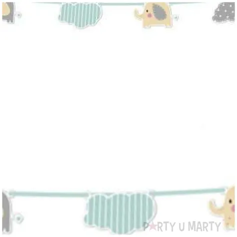 baner kolorowe sloniki godan 230 cm