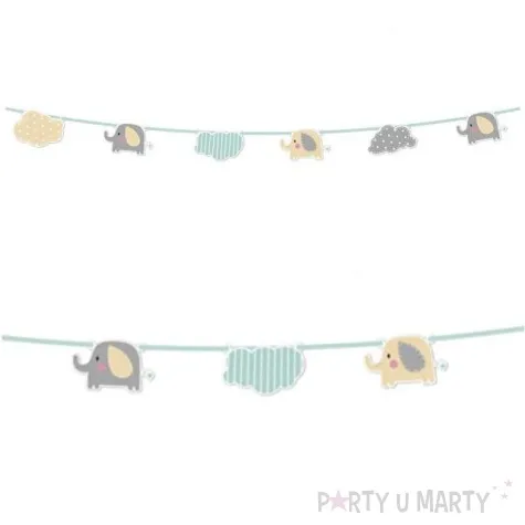 baner kolorowe sloniki godan 230 cm