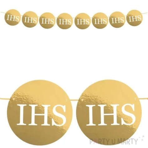 baner komunia swieta hostia ihs zloty czakos 2 5 m