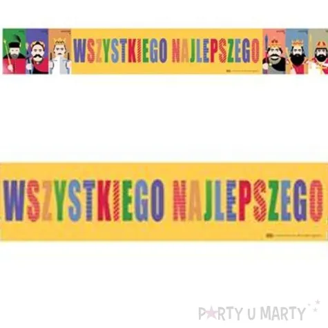 baner krolewska impreza wszystkiego najlepszego godan 185 cm