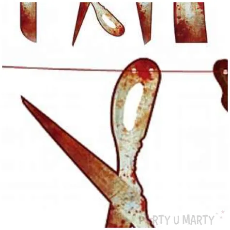 baner krwawe narzedzia halloween godan 200 cm