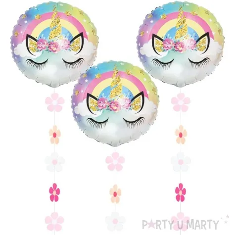 baner kwiatki stokrotki rozowy godan 200 cm