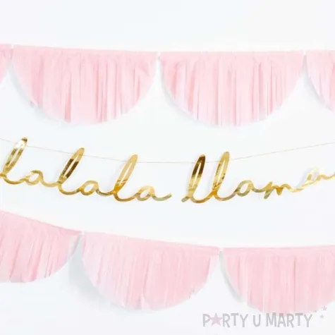 baner lalala llama partydeco zloty 82 cm