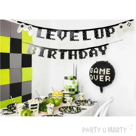 baner level up birthday partydeco 250 cm