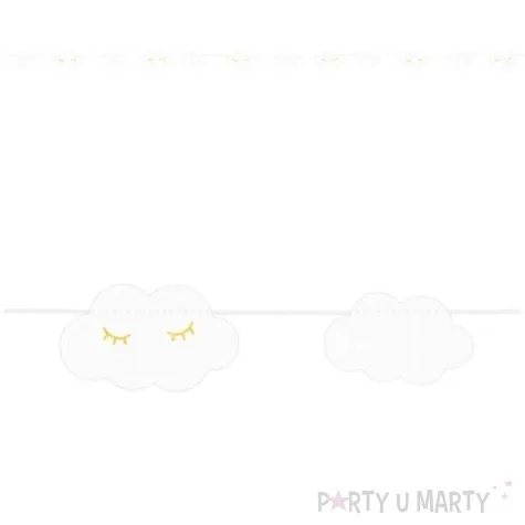 baner little star chmurki partydeco 145 cm