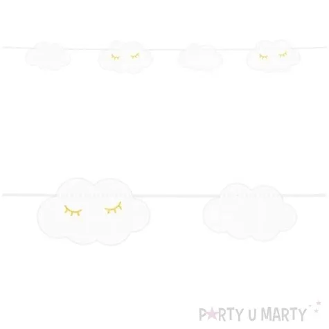 baner little star chmurki partydeco 145 cm
