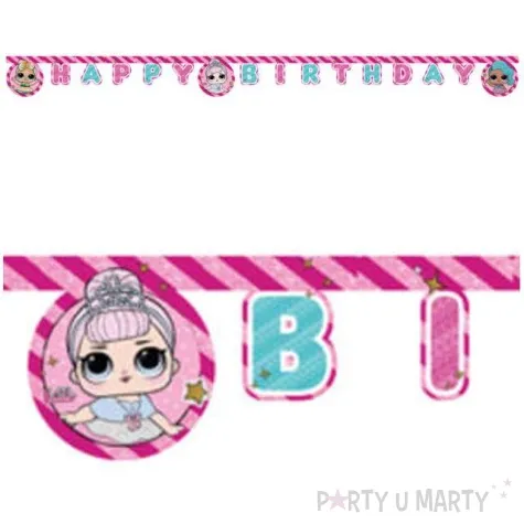 baner lol surprise happy birthday procos 210 cm