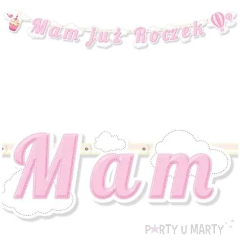 baner mam juz roczek babeczka dekoracjepolska 172 cm
