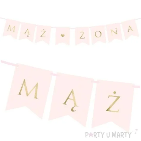 baner maz i zona rozowy partydeco 110 cm