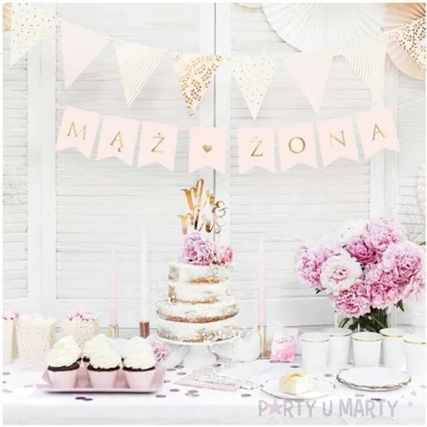 baner maz i zona rozowy partydeco 110 cm