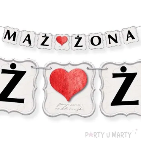 baner maz zona serce 150 cm