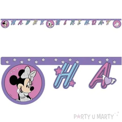 baner minnie unicorn happy birthday procos 2m