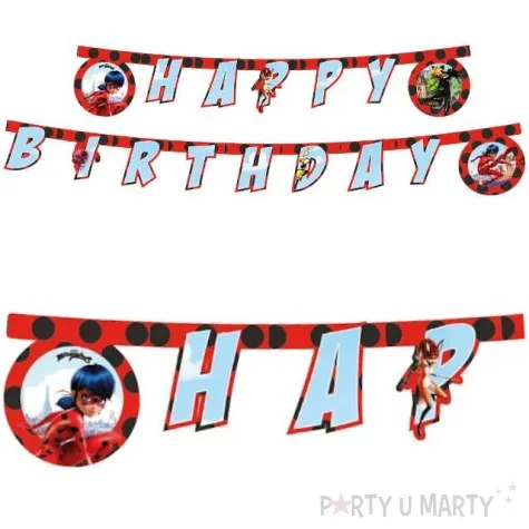 baner miraculous happy birthday procos 230 cm