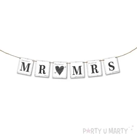 baner mr mrs partydeco 77 cm