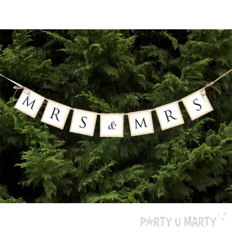 baner mrs mrs partydeco 90 cm