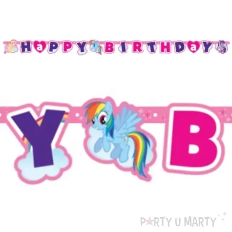 baner my little pony happy birthday 180 cm