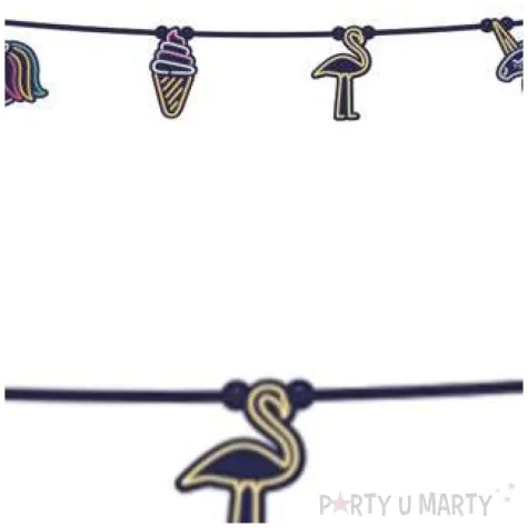 baner neonowe flamingi procos 230 cm