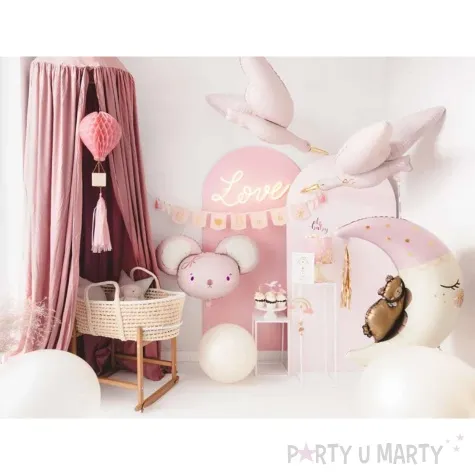 baner oh baby fredzle rozowo zloty partydeco 250 cm