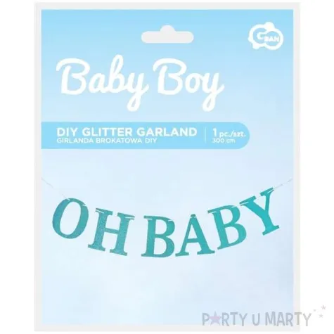 baner oh baby niebieski godan 300 cm