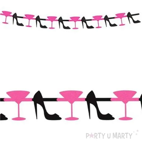 baner pantofelek i martini brokatowe rozowy godan 167 cm