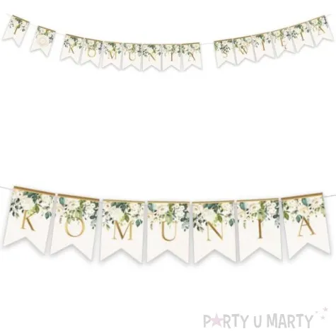 baner pierwsza komunia swieta w kwiaty toledo 300 cm