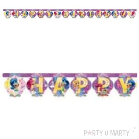 baner shimmer shine happy birthday 180 cm