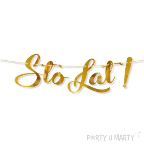 baner sto lat zloty dekoracjepolska 60 cm