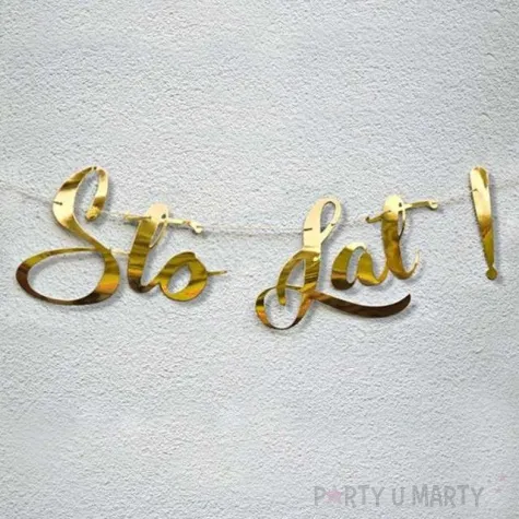 baner sto lat zloty dekoracjepolska 60 cm