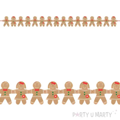 baner swiateczne ciasteczka brazowy amscan 1 6 m