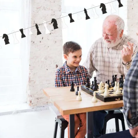 baner szachy czarno bialy 2 5 m