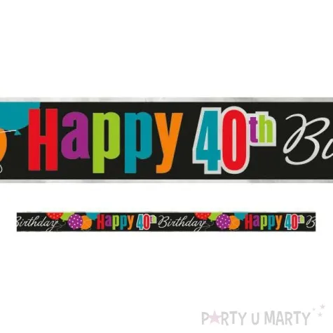 baner tasma urodziny 40 unique 3 65 m