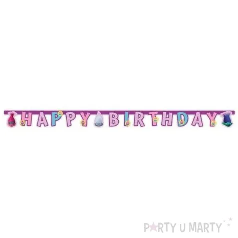 baner trolls happy birthday procos 180 cm