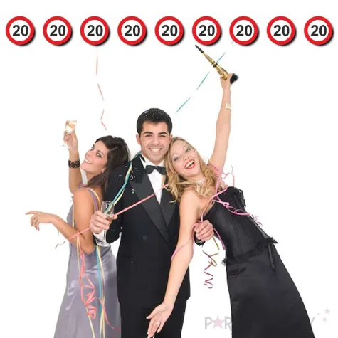 baner urodziny 20 traffic birthday 2 5 m