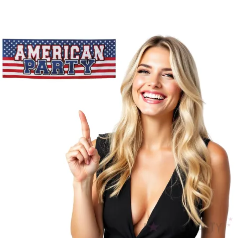baner usa american party boland 220 cm