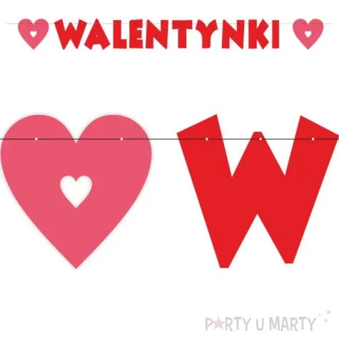 baner walentynki czerwono rozowy 2 2 m
