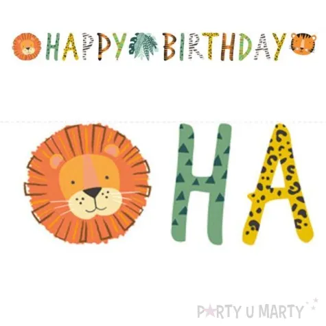 baner wesole zoo amscan 180 cm