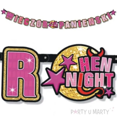 baner wieczor panienski hen night 247 cm
