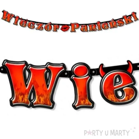 baner wieczor panienski piekielny 235 cm