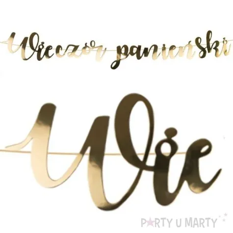 baner wieczor panienski zloty czakos