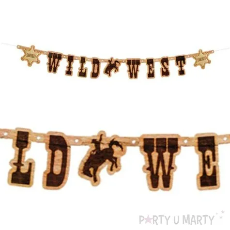baner wild west sheriff dziki zachod boland 110 cm
