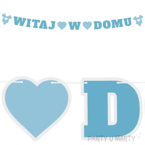 baner witaj w domu boy niebieski godan 2 8 m