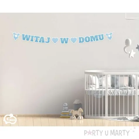 baner witaj w domu boy niebieski godan 2 8 m