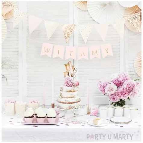 baner witamy partydeco rozowy jasny 80 cm