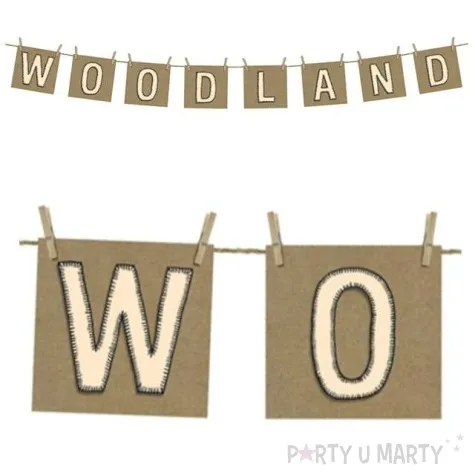 baner woodland partydeco 115 cm