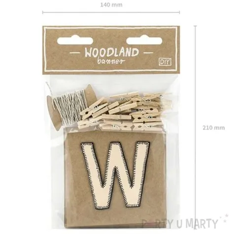 baner woodland partydeco 115 cm